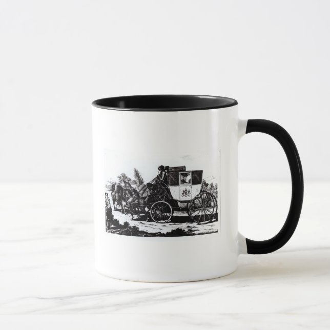 Caneca O primeiro treinador de correio, 1784 (Direita)
