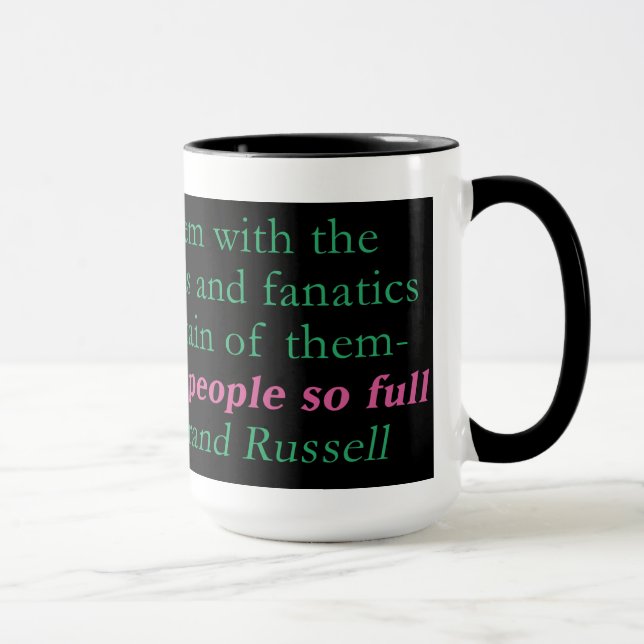 Caneca O problema inteiro com o mundo é (Direita)