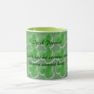 Caneca O Proverbo-Terra Irlandês não tem mágoas...