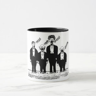 Caneca O Quarteto, cantando
