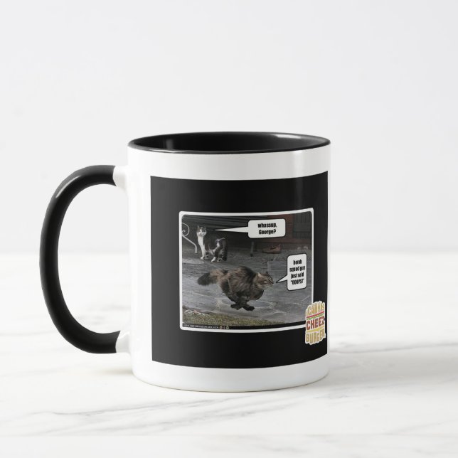 Caneca o que acontece, George? (Esquerda)
