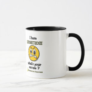 Caneca O que é sua endometriose da desculpa…