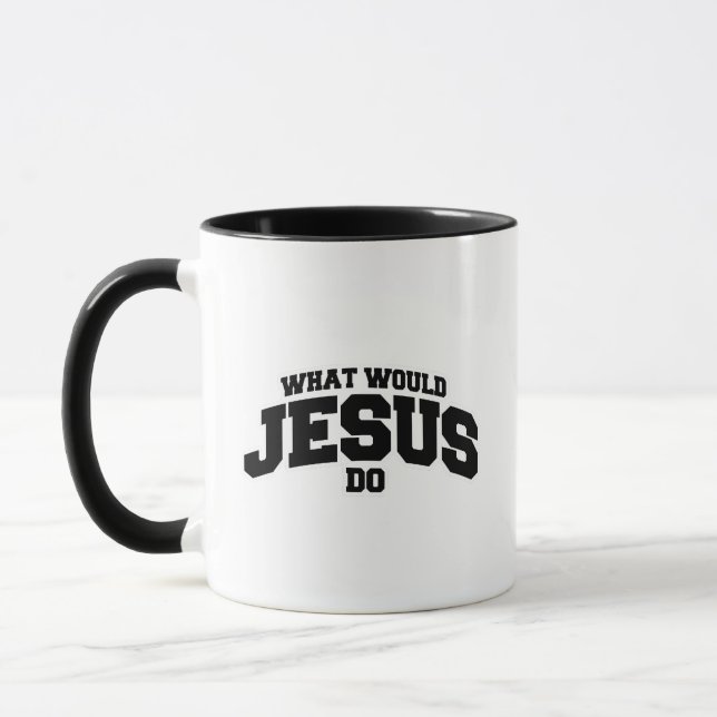 Caneca O que Jesus faria (Esquerda)