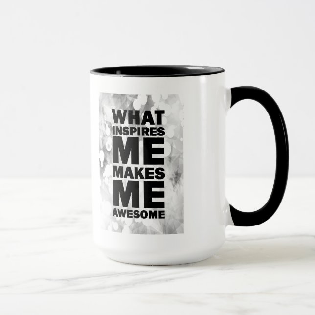 Caneca O que me inspira faz-me impressionante (Direita)