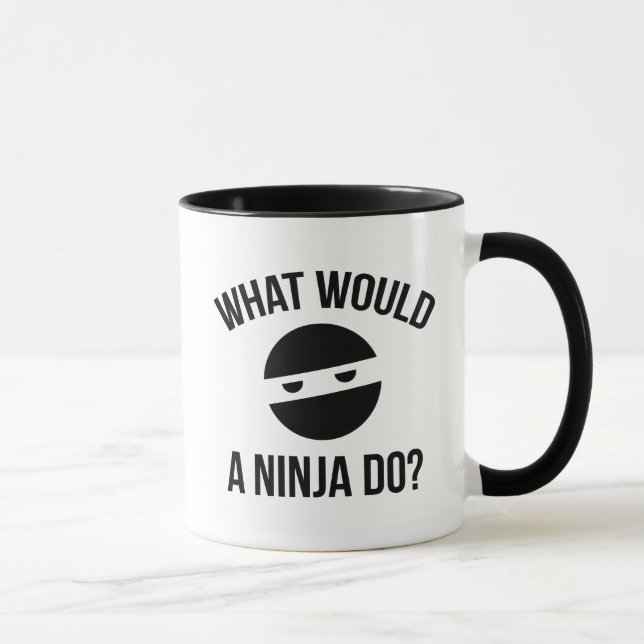 Caneca O Que Um Ninja Faria? (Direita)
