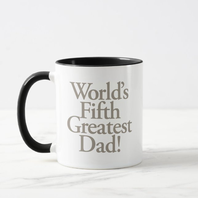 Caneca O quinto maior pai do mundo. (Esquerda)