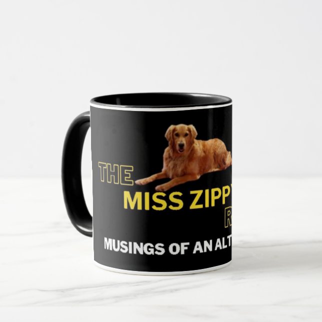 Caneca O Relatório da Miss Zippy (Frente Esquerda)