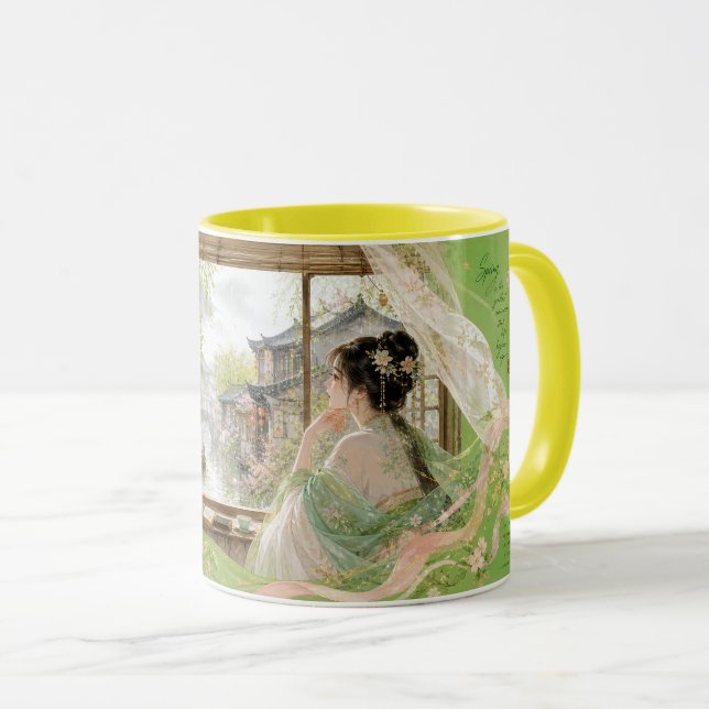 Caneca O retorno da primavera. (Frente Esquerda)