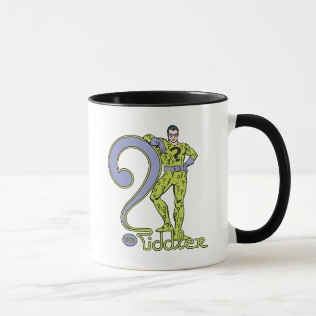 Caneca O Riddler e o logotipo verde (Direita)