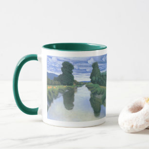 Caneca O Rio em Berville por Felix Vallotton, Arte Fino