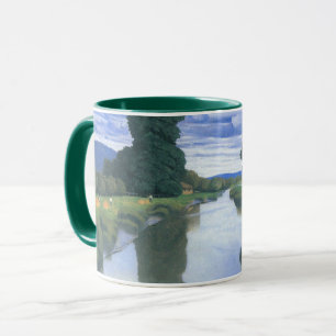 Caneca O Rio em Berville por Felix Vallotton, Arte Fino