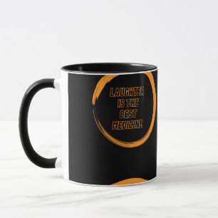 Caneca O Riso é o Melhor Remédio Citação Arte