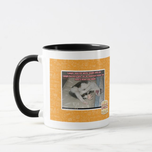 Caneca O riso e o mundo riem com você (Esquerda)