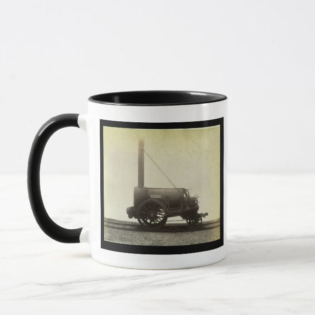 Caneca O "Rocket" projetou por George Stephenson (1781-1 (Esquerda)