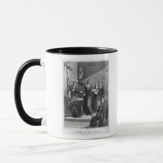 Caneca O Santo veneralvelmente Jean-Baptiste de La Salle (Esquerda)