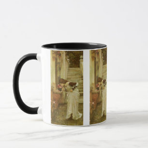 Caneca O santuário de John William Waterhouse