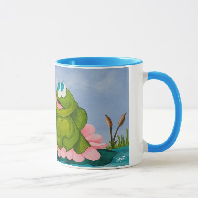 Caneca O sapo adiantado trava a mosca (Direita)