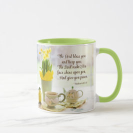 Caneca O Senhor Abençoa Você Números 6:24-26 Bíblia Verso