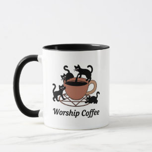 Caneca O Senhor das Trevas que os Gatos Adoram Café, Ador
