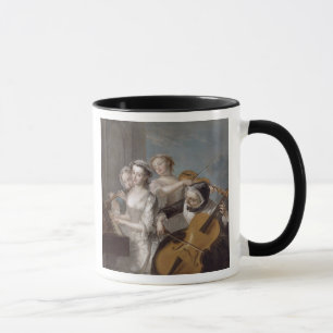 Caneca O sentido de audição, c.1744-7 (óleo em canvas)
