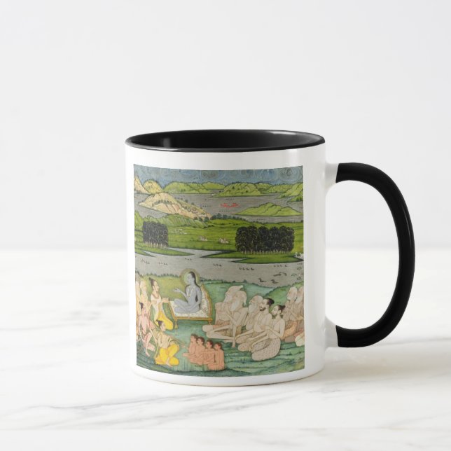 Caneca O Shuku prudente Deva que endereça o rei Parikshit (Direita)