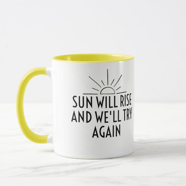 Caneca O sol nascerá e tentaremos de novo (Esquerda)