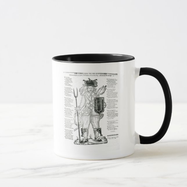 Caneca O soldado irlandês inglês, com disciplina nova (Direita)