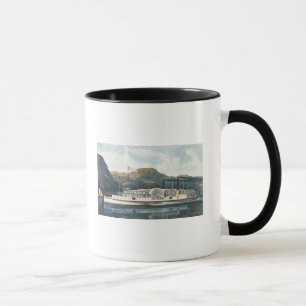 Caneca O ` St. John do barco a vapor do Rio Hudson