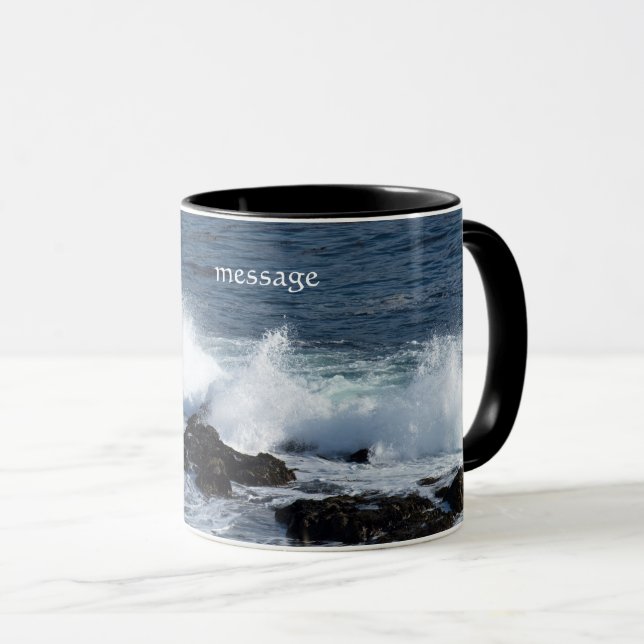 Caneca O surf do Oceano Pacífico (Frente Esquerda)