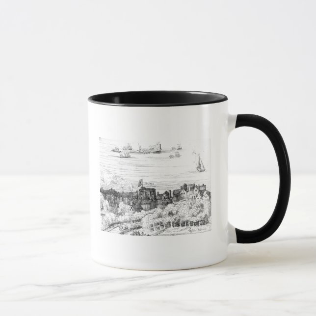 Caneca O teatro da cisne no Bankside como ele (Direita)
