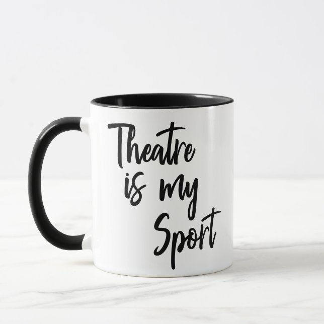 Caneca O Teatro é a minha citação de Atriz de Ator Engraç (Esquerda)
