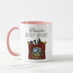 Caneca O Teatro É O Meu Ator Atriz Joga Drama