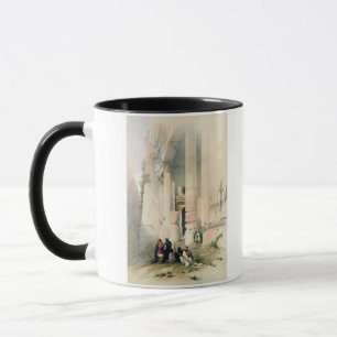 Caneca O templo chamou o EL Khasne, PETRA, o 7 de março