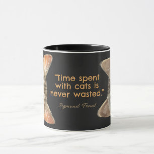 Caneca O Tempo Passado Com Gatos Nunca É Perdido