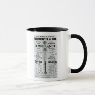 Caneca O termômetro do jubileu de diamante da vida