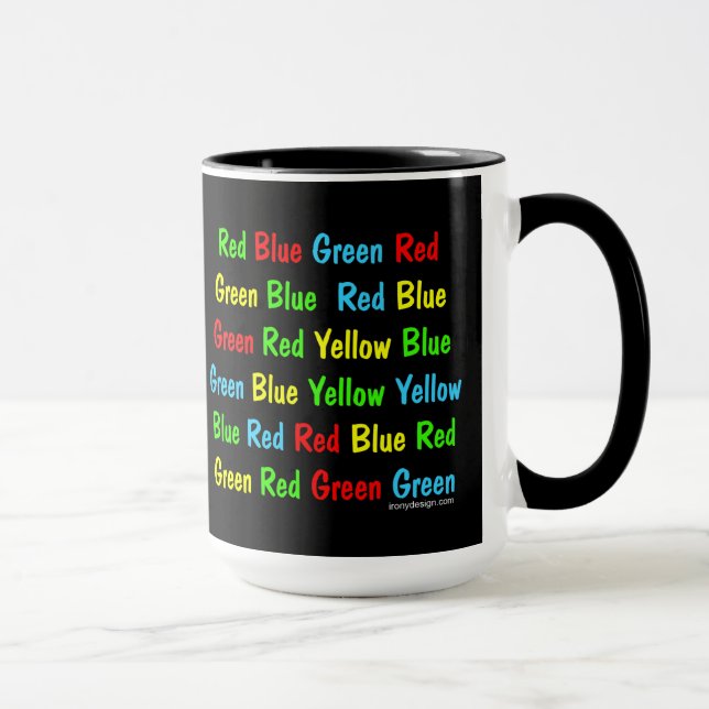 Caneca O teste de Stroop (Direita)