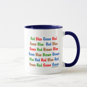 Caneca O teste de Stroop