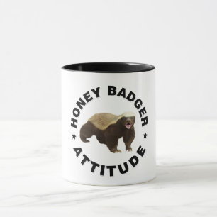 Caneca O texugo do mel tem atitude
