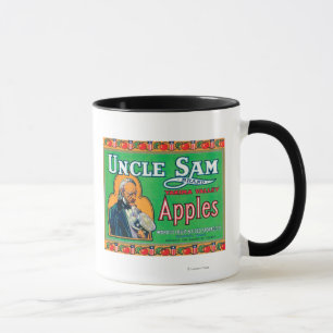 Caneca O tio Sam Apple etiqueta (verde) - Wapato, WA
