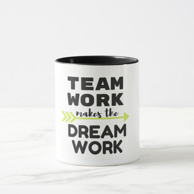 Caneca O trabalho da equipe faz o trabalho ideal (Centro)