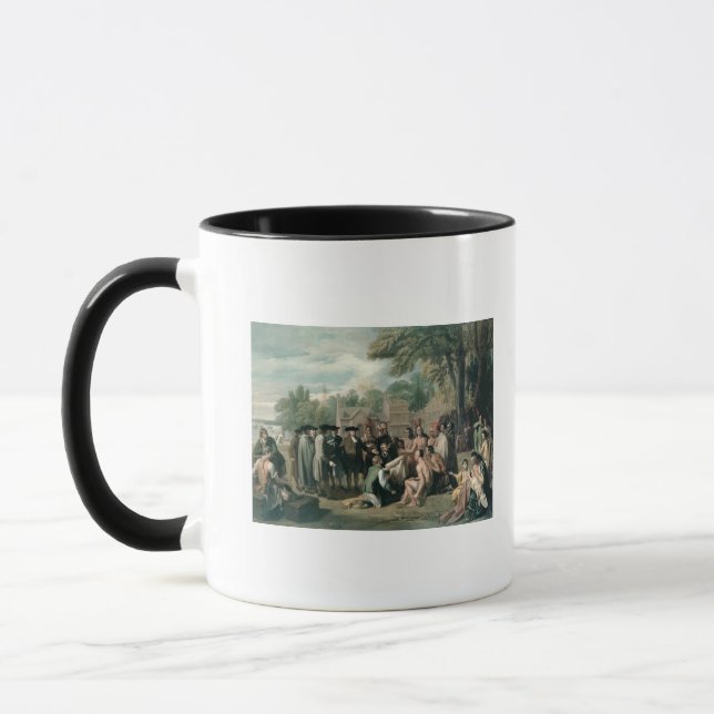 Caneca O Tratado de William Penn com os indianos dentro (Esquerda)