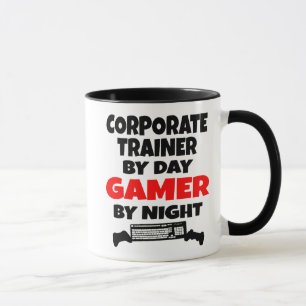 Caneca O treinador corporativo adora gosta de jogar Video
