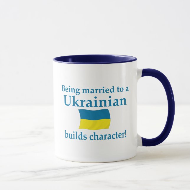 Caneca O ucraniano constrói o caráter (Direita)
