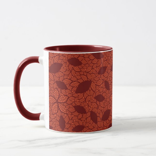 Caneca O vermelho deixa o teste padrão na laranja (Esquerda)