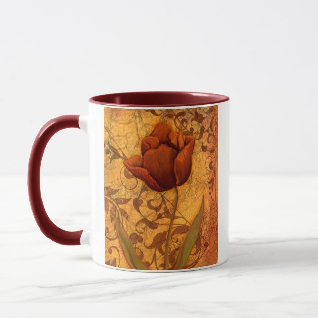 Caneca O vermelho floresce II (Esquerda)
