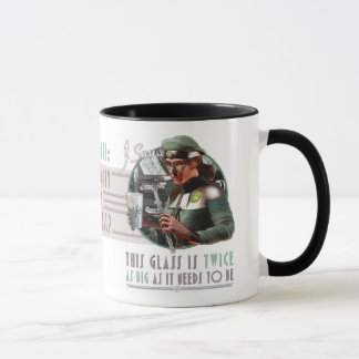 Caneca O vidro é duas vezes mais grande que precisa de