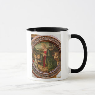 Caneca O Virgin adorador a criança do cristo