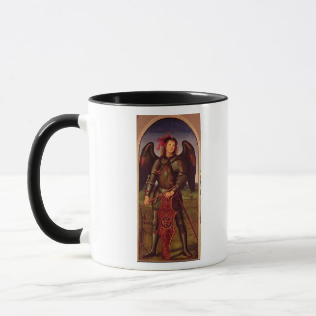 Caneca O Virgin e a criança com SS. Raphael e (Esquerda)