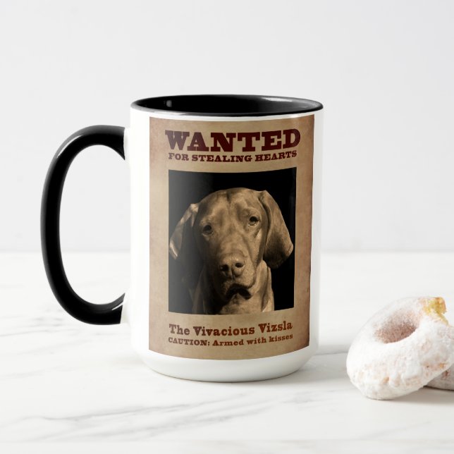 Caneca O Vizsla Vivacious (Com Donut)