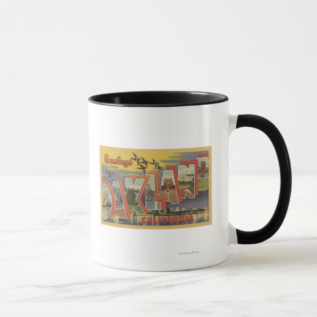 Caneca Oakland, Califórnia - Grandes Cenas de Letra (Direita)
